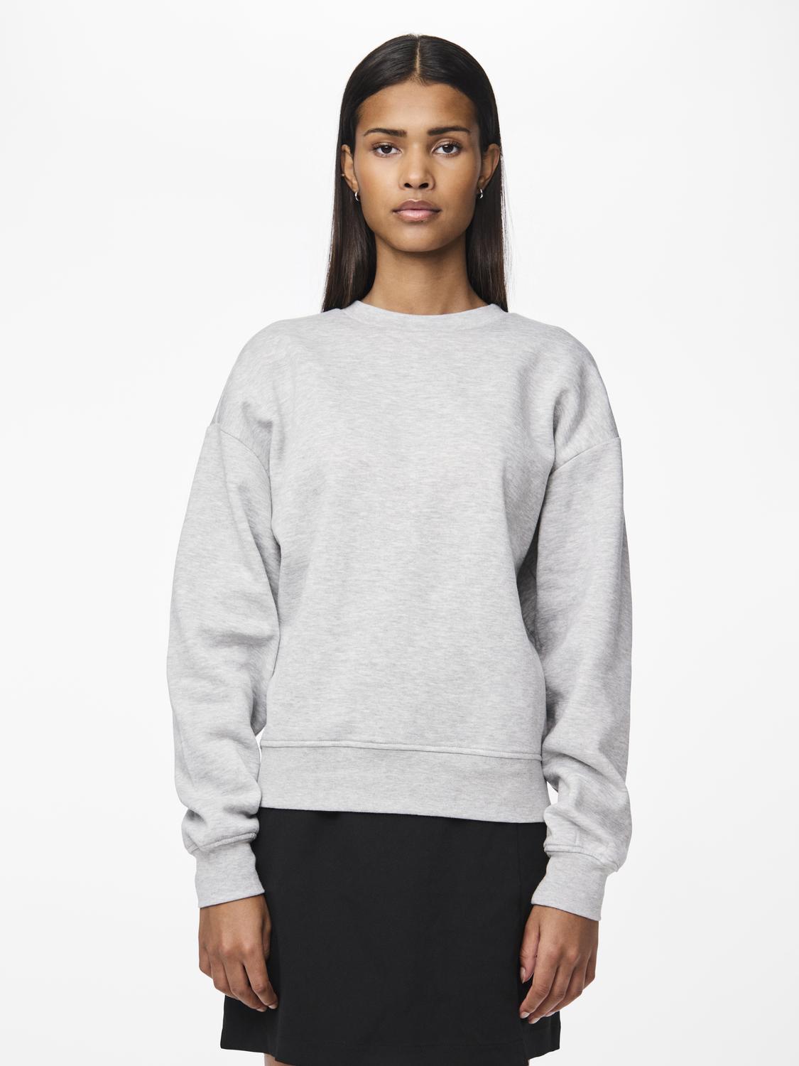 PCCHILLI Crewneck Sweatshirt - Light Grey Melange